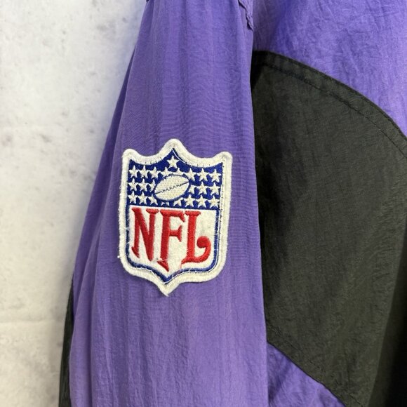 Vintage Minnesota Vikings Reebok Proline Puffer Jacket Mens XL Purple - Picture 4 of 16